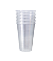 Стакан одноразовый На троих пластиковый прозрачный 200мл, 10шт