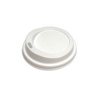 Крышка для одноразовых стаканов Lavazza без носика на 100мл, белая, 100шт/уп