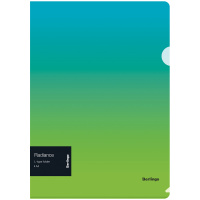 Папка-уголок Berlingo 'Radiance', А4, 200мкм, голубой/зеленый градиент