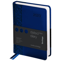 Ежедневник датированный 2023г., А6, 184л., кожзам, Berlingo 'Vivella Prestige', синий