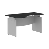 Стол письменный эргономичный OCET 149(L) Дуб Юкон Модерн/Металлик 1400х860х750 OFFIX NEW