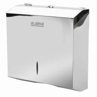 Диспенсер для полотенец LAIMA PROFESSIONAL INOX (Система H2), Interfold, нержавеющая сталь, зеркальн