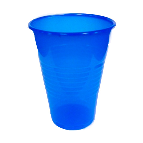 фото: Стакан одноразовый Интеко синий, пластиковый, 200мл, 200шт/уп