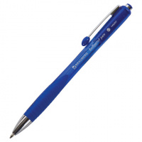 Шариковая ручка автоматическая Brauberg Harmony Tone синяя, 0.35мм, синий корпус