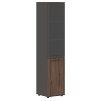 Шкаф высокий узкий EHCS 42.7(R) Дуб Денвер тёмный/Мокко/Мокко 426х430х1967 EDIS