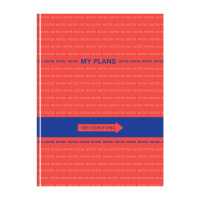 Бизнес-блокнот А4, 80л., BG 'My Plans', глянцевая ламинация