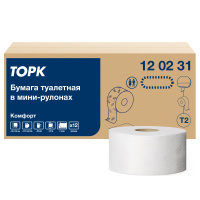 Туалетная бумага Tork Advanced T2, 120231, в рулоне, 170м, 2 слоя, белая