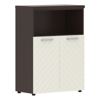 Шкаф с глухими малыми дверьми и топом TLMC 85.3 Латте/Венге Магия Z 856х450х1203 TORR LUX