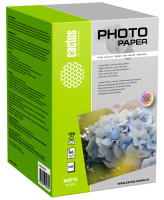 Фотобумага для струйных принтеров Cactus CS-MA6180500 A6, 500 листов, 180г/м2, белая, матовая