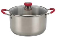 Tarrington House Кастрюля Red Design с крышкой 6л, 24см