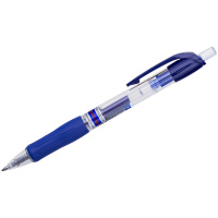 Ручка гелевая автоматическая Crown AJ-5000R синяя, 0.7мм