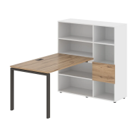 Рабочая станция EURST 1213 Дуб Денвер светлый/Мокко 1790х1250х1355 EDIS