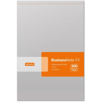 Блокнот Attache серебристый, А4, 100 листов, в клетку, на склейке, ламинированный картон