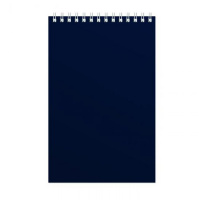 Блокнот Attache синий, А5, 60 листов, в клетку, на спирали, картон