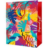 Пакет подарочный 18*23*10см ArtSpace 'Tropical gift', ламинированный
