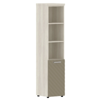 Шкаф колонка с малой дверью и топом TLHC 42.5(R) Капучино/Сосна Эдмонт Z 432х450х1968 TORR LUX