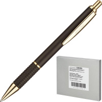 Шариковая ручка автоматическая Attache GO08, 0.7мм, синяя, черный корпус