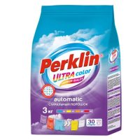 Стиральный порошок автомат 3 кг PERKLIN (ПЕРКЛИН) ULTRA 'Color', УЛУЧШЕННАЯ ФОРМУЛА, универсальный,