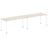 Стол на 2 рабочих места Skyland Xten-S XWST 3270, двухместный, бук тиара/белый полуматовый, 1600х700х750мм