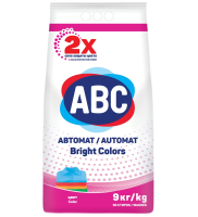 Стиральный порошок ABC Bright Colors для цветного белья, 9кг