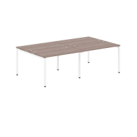 Стол на 4 рабочих места Skyland Xten-S XWST 2414, четырехместный, дуб сонома/белый полуматовый, 2400х1406х750мм