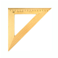 Угольник Можга С-16 16см, 45°/45°, деревянный