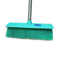 Щетка для пола с ручкой Mry 30см, мягкая, рукоятка 120см, металлическая