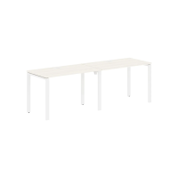 Стол 2-х местный EUWST 2367 Ясень Траун/Белый 2326х670х750 EDIS