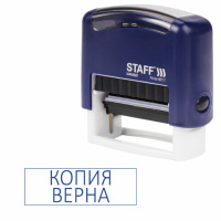 Штамп стандартный STAFF 'КОПИЯ ВЕРНА', оттиск 38х14 мм, 'Printer 9011T', 237420