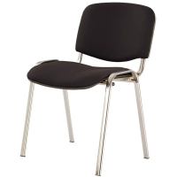 Стул офисный Easy Chair изо/izo чёрный ткань металл хромированный (2199111)
