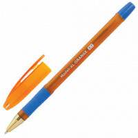 Ручка шариковая Brauberg Model-XL orange синяя, 0.35мм, оранжевый корпус