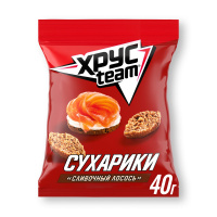 Сухарики Хрусteam Сливочный Лосось, 40г