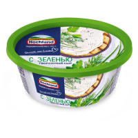 Сыр творожный Hochland с зеленью, 60%, 140г