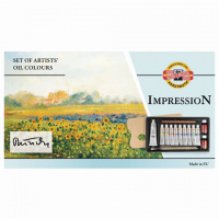 Краски масляные художественные KOH-I-NOOR 'Impression', 9 цветов по 16 мл, белила 40 м, 16160300000