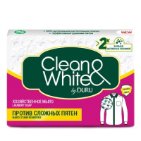Мыло хозяйственное Duru Clean and White, против пятен, 125г