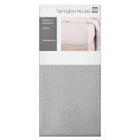 Tarrington House Простыня на резинке сатин светло-серая, 160 x 200 x 20см