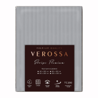 Простыня Verossa Silver Moon на резинке страйп-сатин, 200 x 200см