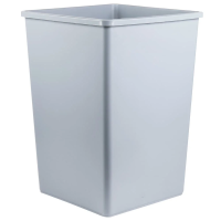 Мусорный бак Rubbermaid StyleLine 132.5л, серый, FG395800GRAY