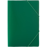 Пластиковая папка на резинке Attache зеленая, А4, 15мм