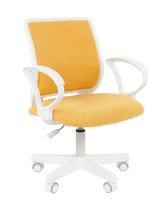 Кресло Chairman Kids 112 Россия ткань В лимон, белый пластик