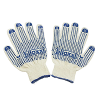 Перчатки хозяйственные Biloxxi хлопчатобумажные с ПВХ-покрытием 4.6 x 21 x 29см, 6 пар