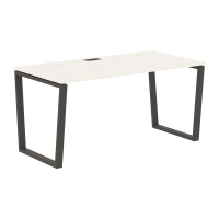 Стол прямой EVST 1580 Ясень Траун/Мокко 1560х800х750 EDIS