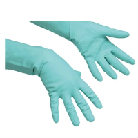 Перчатки резиновые Vileda Professional многоцелевые M, зеленые, 174363