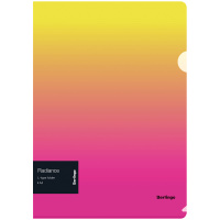 Папка-уголок Berlingo 'Radiance', А4, 200мкм, желтый/розовый градиент
