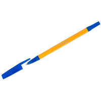 Шариковая ручка Officespace 907 Orange синяя, 1мм, желтый корпус