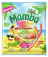 Конфеты жевательные Mamba Пляжный твист, 150г
