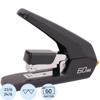 Степлер Deli E0465BLACK Expert 24/6 26/6 23/6 23/8 23/10(60л)сниж усил черн