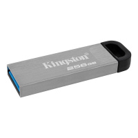 Флеш-память Kingston DataTraveler Kyson, USB 3.2 G1, сереб, DTKN/256GB