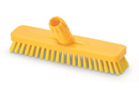 Щетка для мытья полов и стен Igeax,  300 мм,  жёсткий ворс,  (жёлтый цвет), 1016YT
