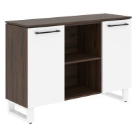 Греденция EGR 1395 Дуб Денвер темный/Белый 1350х452х956 ENIO